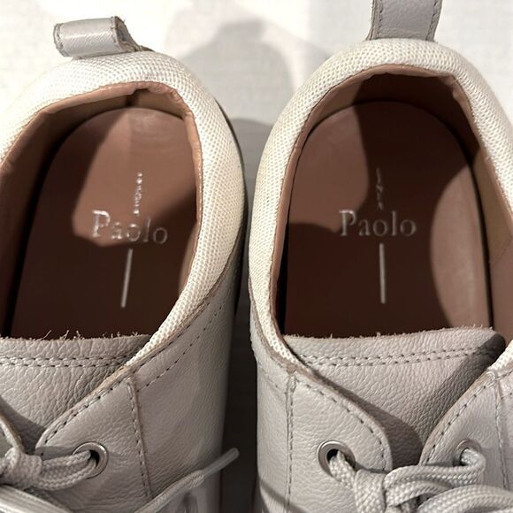 Linea Paolo Kristen Sneakers Women's Size 11 Light Gray White Leather NWOT‎ - Picture 8 of 10